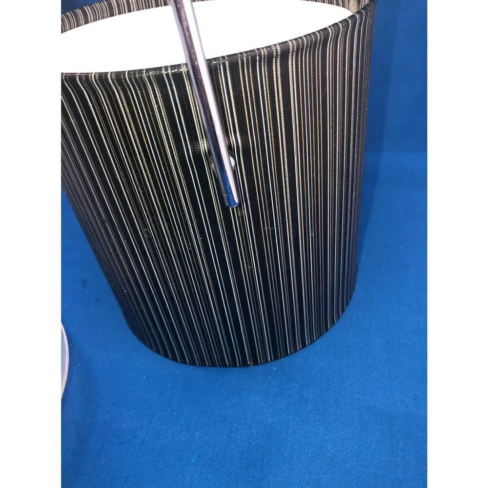 Vintage SilverTone Laminate plastic  Ice Bucket With Lid